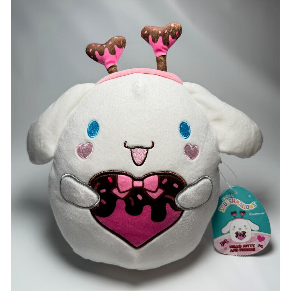 Squishmallows Plush Sanrio Hello Kitty Valentines 2024 Cinnamoroll 8" NWT